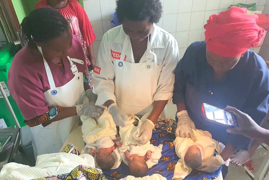 Masisi : une femme déplacée donne naissance à des triplés à Bweremana 1 Compress_20250106_144518_8079