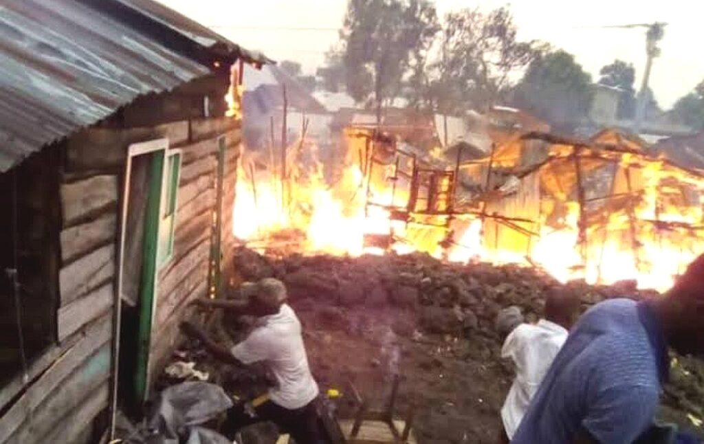 Nord-Kivu : incendie dévastateur à Kiziba2, dans le Nyiragongo ce 13 janvier 1 Compress_20250113_115643_3114