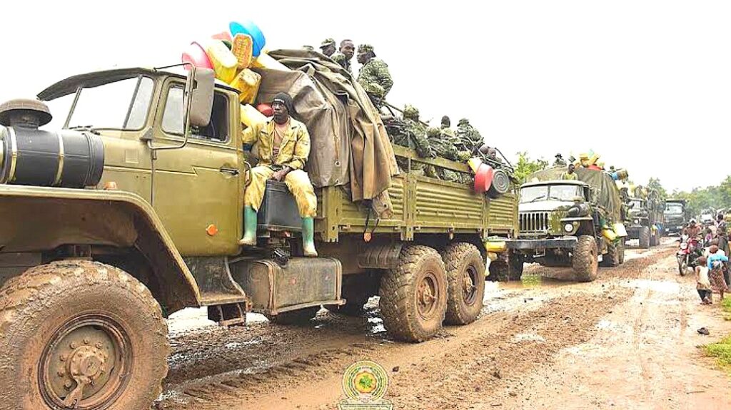 RDC : 40 véhicules remplis de militaires ougandais traversent la frontière pour des opérations dans l'Est 1 Compress_20250206_223309_9464