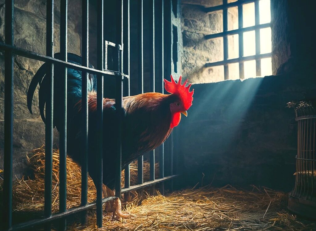 Insolite : un coq arrêté et emprisonné pour tapage nocturne, les curieux n'en reviennent pas 1 Compress_20250302_092239_9147